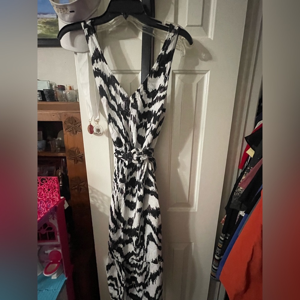 Nine West linen belted dress